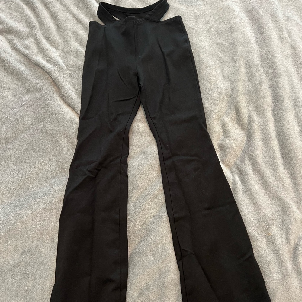 Adika Jet Black Flare Pants